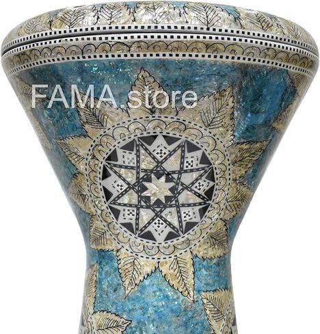 Darbuka doumbek drum tabla 18.5/19 inch inlaid mother of pearl with free bag (Sea Star 19") in Kuwait