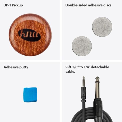 KNA Pickups Universal Stick-on Piezo Acoustic, 1/8" to 1/4" Instrument Cable Pickup (UP-1) in Kuwait