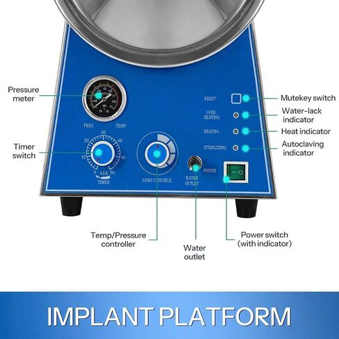 Stainless Steel Performance Steam Autoclave Sterilizer 24L Lab Equipment in Kuwait