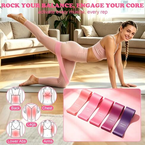 18PCS Pilates Kit, Home Pilates Equipment Set for Women with 14'' Pilates Ring and Ball, Resistance Bands, Ankle Weights, Sliders & Grip Socks Pilates Yoga Essential Accessories for Home Workouts in Saudi Arabia