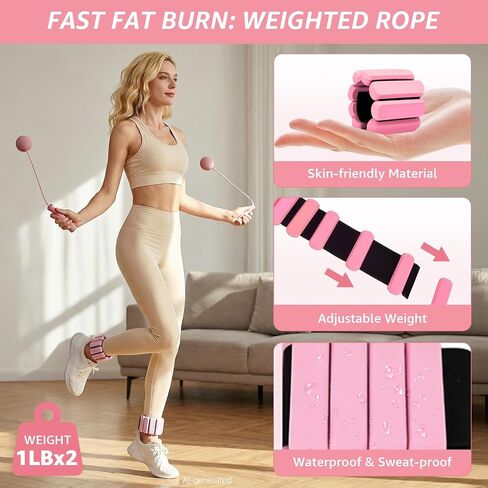 Home Pilates Kit 20 PCS, Pilates Equipment with Pilates Ring and Ball, 9 Level Resistance Bands, Jump Rope, Ankle Weights,Sliders & Grip Socks Accessories for Starter Home Workouts in Kuwait