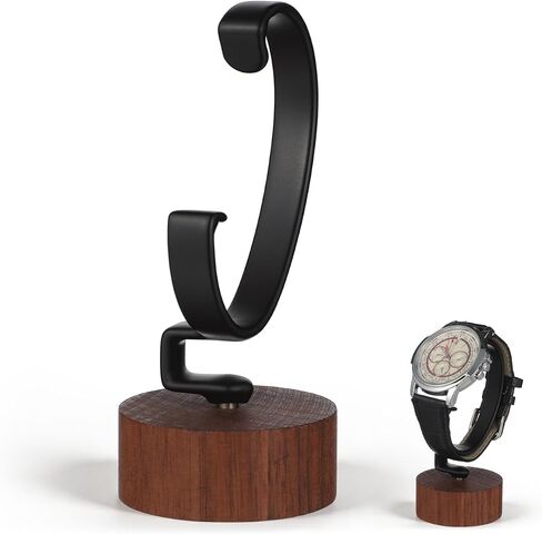 BESPORTBLE Watch Display Stand, Wrist Watch Display Holder Detachable Walnut Storage Rack for Men and Women, 4.09X1.87 inch in Saudi Arabia
