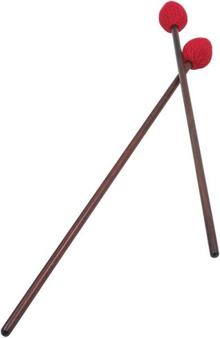 1Pair Marimba Mallets with Handle and Durable Yarn Head Lightweight and Portable Drumsticks for Practice and Performance for Marimba and Xylophone Musicians in Kuwait