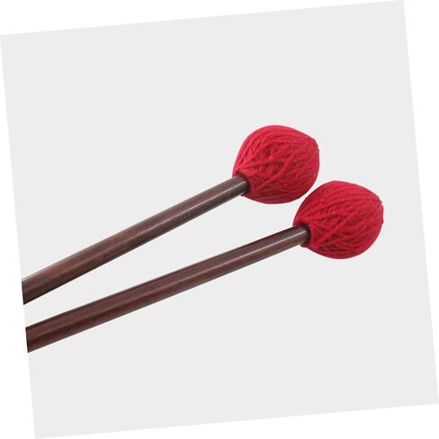 1Pair Marimba Mallets with Handle and Durable Yarn Head Lightweight and Portable Drumsticks for Practice and Performance for Marimba and Xylophone Musicians in Kuwait