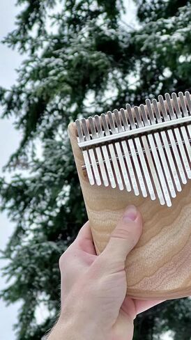 Engraved 21-Key Kalimba| Handmade Wooden Thumb Piano in Kuwait