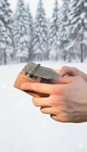Engraved 21-Key Kalimba| Handmade Wooden Thumb Piano in Kuwait