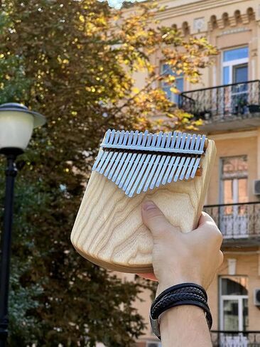 Engraved 21-Key Kalimba| Handmade Wooden Thumb Piano in Kuwait