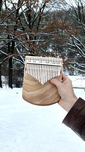 Engraved 21-Key Kalimba| Handmade Wooden Thumb Piano in Kuwait