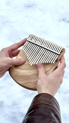 Engraved 21-Key Kalimba| Handmade Wooden Thumb Piano in Kuwait