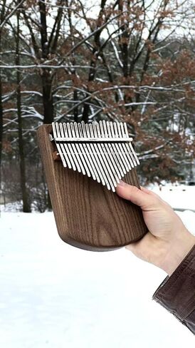Engraved 21-Key Kalimba| Handmade Wooden Thumb Piano in Kuwait