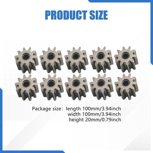 10Pcs RC Motor Pinion Gear Set, Metal 10T Replacement for 1/12 MN99S2 MN78 MN82 MN168 Crawler Truck Upgrade Parts in Kuwait