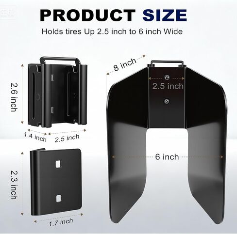 4 Pack E-Track Wheel Chock for E-Track System E-Track Accessories for Enclosed Trailer E Track Motorcycle Wheel chocks for Dirt Bikes in Kuwait