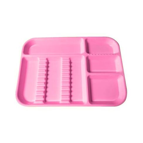 300BDS-6 Set-Up Tray Divided Size B Ritter Plastic 13-1/2 X 9 5/8 X 7/8 Neon Pink in Kuwait