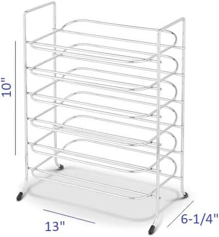 Dental Stainless Steel Medical Instrument Mini Tray Rack Chrome for Size F Tray, 6 Holder Trays (300TRF) in Kuwait