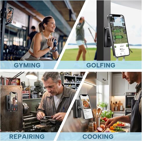 Cart Phone Holder Mangetic Black for All Golf Carts, Strong Phone Holder Mount for Golf Cart, Unique Golf Gift for Him, Golf Accessories Essentials Gadgets Fits EZGO, Club Car in Kuwait