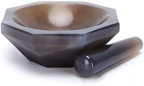 ID: 150MM Lab Grinding Natural Agate Mortar and Pestle Set Internal Diameter 150mm in Kuwait