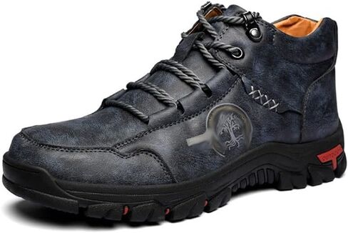 Mens Boots Men Shoes Autumn Non Slip Comfy Ankle Boots Hand Stitching Casual Soft Sole Male Hiking Working Size 39-48 in Kuwait
