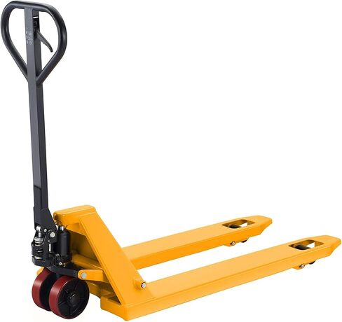Manual Pallet Jack 5500 lbs Capacity, 21" x 48" Narrow Forks, Heavy Duty Hand Pallet Truck with Durable Nylon Wheels, Industrial Warehouse Skid Mover in Kuwait