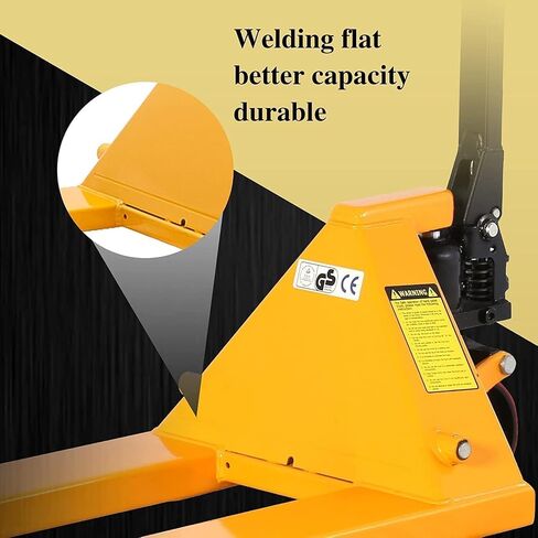 Manual Pallet Jack 5500 lbs Capacity, 21" x 48" Narrow Forks, Heavy Duty Hand Pallet Truck with Durable Nylon Wheels, Industrial Warehouse Skid Mover in Kuwait