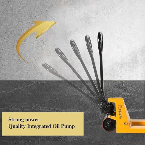 Manual Pallet Jack 5500 lbs Capacity, 21" x 48" Narrow Forks, Heavy Duty Hand Pallet Truck with Durable Nylon Wheels, Industrial Warehouse Skid Mover in Kuwait