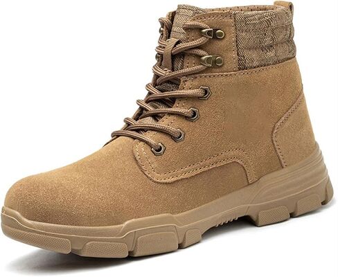 Mens Boots Winter Boots Men Security Shoes Anti-smash Anti-puncture Work Construction Protective Steel Toe Safety in Kuwait