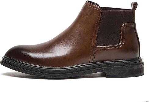 Mens Boots Men's Leather Ankle Boots Autumn Shoes Plus Size 38-48 in Kuwait