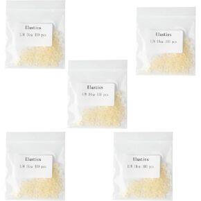 Extraoral Orthodontic Elastics, 14 oz O-Ring Dental Rubber Bands for Braces Headgear, 500 Count, Multiple Sizes (1/8 Inch - 14 oz) in Saudi Arabia