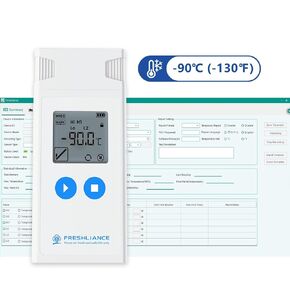 مسجل بيانات درجة الحرارة الرقمية المنخفضة للغاية من فريشلاينس، - مقياس حرارة الثلاجة الطبي 130 درجة فهرنهايت مع سينور داخلي، وبنوك الدم، ومراقبة درجة حرارة الثلج الجاف لـ 35000 نقطة، سجل أطلس-IUT in Kuwait