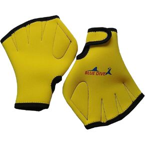 Swimming Gloves Webbed Swim Gloves Warmth Anti Slip Adjustable Strap Snorkeling Fins Hand Gloves Aquatic Gloves for Rafting in Kuwait