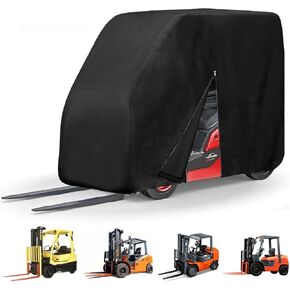 Forklift Protection Cover All Weather, Forklift Cover Waterproof 600D Fits All Forklifts Up to 8000Lb, Sun Rain Snow UV Zipper Door Windproof Buckle Organizer Bag in Saudi Arabia