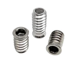 10pcs M4 M5 M6 M8 M10 Hexagon Hex Socket Head Sofa Wood Bed Furniture Embedded Insert Nut E-Nut 304 Stainless Steel Carbon(304 Stainless Steel,M6x10) in Kuwait