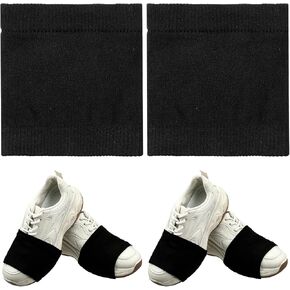 2 Pairs Dance Shoe Covers Over Shoes Socks, Unisex Over Sneaker Dance Socks Anti-Slip on Smooth Floors Shoe Covers for Dancer Ballet Equipment for Turns & Spins, Dancing Accessories(Black) in Kuwait