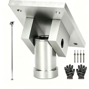 HOMAR Pole Dance Plate -Universal Pole Dance Fixed Plate Slanted Ceilings Top Plate Pole Stripper Pole for Home Accessories Perforated Top Plate for Assured Performance in Kuwait