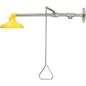 Combination Emergency Eyewash Shower Station, Stainless Steel Shower System First Aid Shower, Abs Coated Stainless Steel Horizontal Installation,Yellow in Kuwait