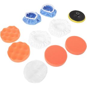 Didiseaon 10pcs Car Buffer Drill Attachment Polishing Buffing Wheel Kit with Sponge, Wool, and Cloth Pads for Efficient and Reliable Car Detailing in Saudi Arabia