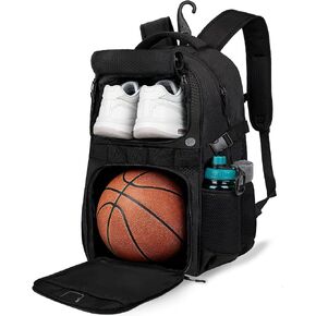 Basketball Backpack with Separate Ball & Ventilated Shoe Compartment, Sports Bag with Hook for Men Women Teens Training Travel in Kuwait