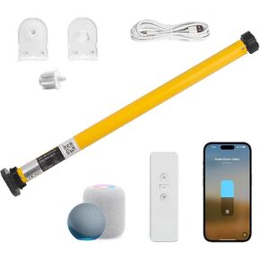 محرك الستائر الذكية بمحرك 1.5 "(38 ملم) أنبوب الظل مع HomeKit ، بناء مع المادة على الخيط ، و syte-c قابلة لإعادة الشحن محرك ، العمل مع HomeKit ، مساعد المنزل ، Alexa ، الستائر الآلية in Kuwait