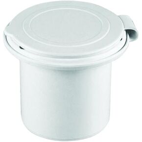 Nuova Rade Case for Shower Head, Round, with Lid, O 2.6", White in Kuwait