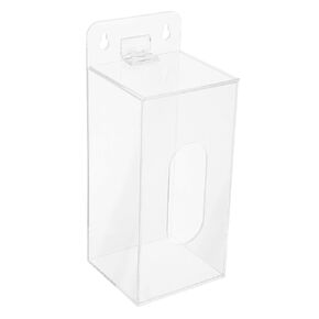 INOOMP Wall Mounted Face Mask Dispenser Box with Acrylic Material, Shatter-Resistant Multi-use Organizer Featuring Openable Top Cover and Front Dispensing Slot for Clinics and Workspaces in Saudi Arabia