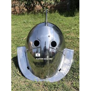 Nautical-Mart Secutor Silver LARP Gladiator ARMOR Helmet in Kuwait
