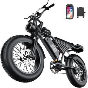 Electric Bike for Adults, 2500W Peak Motor, Up to 36 MPH 65 Miles, 48V 20Ah Removable Battery, 20" Fat Tire Ebike, Color LCD Display, Support Cruise Control, Setting Speed Limit, NFC & Password Unlock in Saudi Arabia