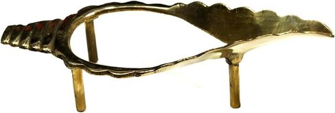 ASHIRWAD Brass Shankh Stand valampuri sangu Shankha Dakshinavarti Vamavarti Metal (6.3 inches) in Kuwait