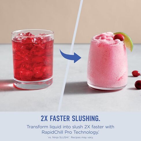 Ninja SLUSHi Max XXL Smart Frozen Drink Maker, Top Performance, Smart Technology, Party-Size 150 Oz Capacity, No Ice Needed, 6 Programs, Ideal Temp, Peach, FS605 (Renewed) in Kuwait