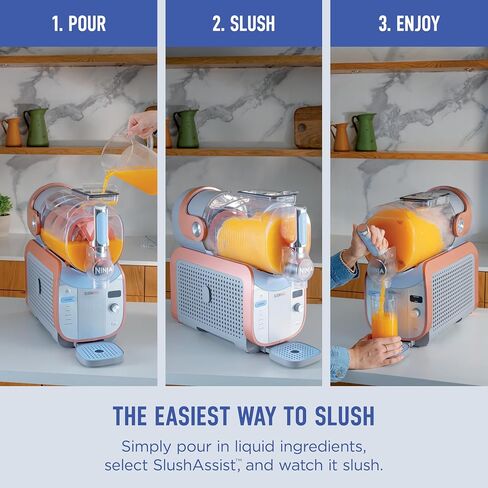 Ninja SLUSHi Max XXL Smart Frozen Drink Maker, Top Performance, Smart Technology, Party-Size 150 Oz Capacity, No Ice Needed, 6 Programs, Ideal Temp, Peach, FS605 (Renewed) in Kuwait