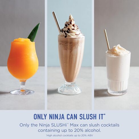 Ninja SLUSHi Max XXL Smart Frozen Drink Maker, Top Performance, Smart Technology, Party-Size 150 Oz Capacity, No Ice Needed, 6 Programs, Ideal Temp, Peach, FS605 (Renewed) in Kuwait