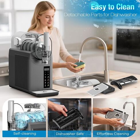 No Ice Needed Slushie Machine, 92oz Large Capacity Margarita & Frozen Drink Maker, 6 Preset Programs LED Touch Control, Self-Cleaning for Home Commercial Smoothies Frappés Milkshakes in Kuwait