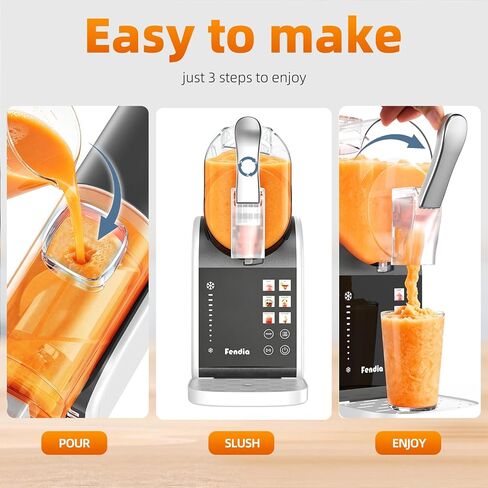 Max 95oz Slushie Machine with 6 Smart Presets, No Ice Needed Frozen Drink Maker for Home, Quick 30-Min Freeze for Slush, Margaritas, Smoothies, Ice Cream & More, Large Capacity Party Slushy Maker in Kuwait