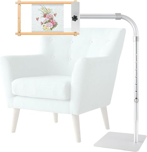 Heavy-Duty Metal Needlepoint Stand, Adjustable & Rotatable, Side Clamp Included, Fits Lowery & Q-Snap Frames in Kuwait