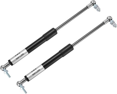 uxcell 2 Sets Gas Strut, 20Lb/90N Lift Support Hydraulic Rod 16 Inch Gas Shock Strut Lift Support Spring for Cabinet, Storage, Furniture, Toolbox Hardware, Black in Kuwait