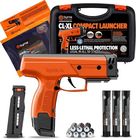Byrna CL-XL [Compact Launcher XL] الحزمة النهائية للقاذف الحركي - قاذفة مقذوفات حركية غير فتاكة، للمنزل والدفاع الشخصي in Kuwait